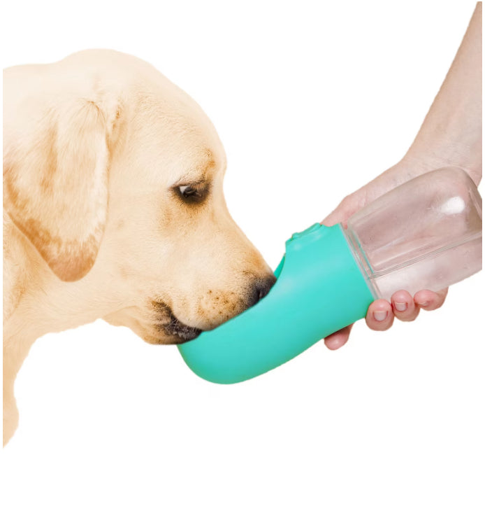 Vila Portable Water Bottle Dog & Cat Travel Dispenser Bowl, 12-oz
